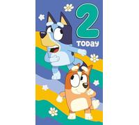 BLUEY Birthday Card with Stickers, Age 2