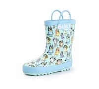 Bluey Blue Character AOP Wellington Boots with Handles Unisex Kids