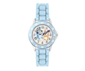 Bluey Blue Printed Junior Time Teacher Watch