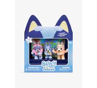 Bluey Fuzzies Episode Pack: Magic Xylophone. With 3 Specially Flocked Collectible Mini-Figures (Incl. 1 Exclusive), Display Case, Trading Card, and Collector's Guide. 80 to Collect in Series 1!