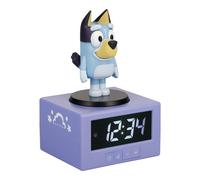 Paladone Alarm Clock Bluey Icon – Digital with Night Light & Music, Officially Licensed, Blue
