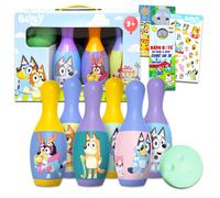 Bluey Bowling Set for Kids - Playset Bundle with Bluey Bowling Toys Games Activities with Stickers More | Bluey Outdoor Games for Boys Girls
