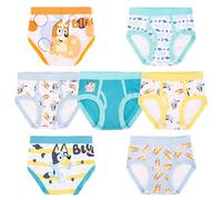 Bluey Boys 100% Combed Cotton Underwear Briefs, Sizes 18m, 2/3t, 4t, 4, 6, and 8, Pack of 7 Bluey, 18 Months