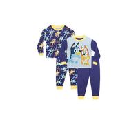 Bluey Boy's 2 Pack Pyjamas in Blue | Size: 3-4 Years Bluey Blue 3-4 Years