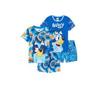 Bluey Boy's 2 Pack Short Pyjama Set | Size: 5-6 Years Bluey Multicolor 5-6 Years
