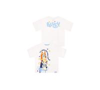 Bluey Boy's And Bingo Boys Boxy T-Shirt in White | Size: 18-24 m Bluey White 18-24 m