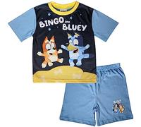 Bluey Boys, Children's Shortie Summer Pyjamas featuring and Bingo, Blue, Age 4-5 Years