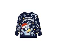 Bluey Boy's Christmas jumper in Navy | Size: 8-9 Years Bluey Navy 8-9 Years