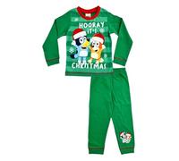 Bluey Boys Christmas Pyjamas Nightwear Pyjama Set (UK, Age, 4 Years, Regular, Green)
