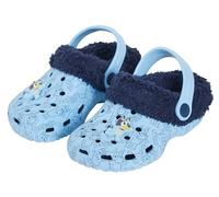 Bluey Boys Girls Clogs with Borg Fur Fleece Lined + Charms UK 7 Child