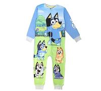 Bluey Boys Girls Kids Onesie, Sleepsuit, All in One Pyjamas, Blue, Age 2-3 Years