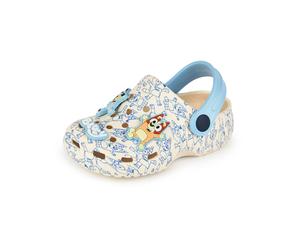 Bluey Boys Grey Multi Badge Clogs - 6 UK Child