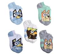 Bluey Boys Kids No Show Socks, Blue, 2-4T US, Blue, 2-4 Years
