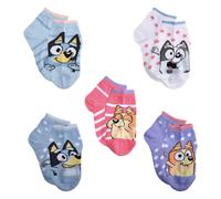 Bluey Boys Kids Quarter Socks, Light Blue (5 Pack), 18-24 Months US