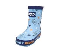 Bluey Boys Kids Wellies - Waterproof Childrens Rain Wellington Boots Featuring and Bingo Cartoon Design for Outdoor Play (Blue UK 10-EU28)