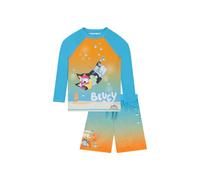 Bluey Boy's Long Sleeve Swim Top & Swimming Trunks | Size: 3-4 Years Bluey Multicolor 3-4 Years