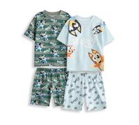 Bluey Boy's Multi Character Multi-Pack of 2 Short Sleeve Short Leg Pyjama | Size: 18-24 m Bluey Multicolor 18-24 m