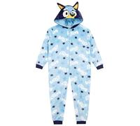 Bluey Boys Onesie With 3D Ears | Blue Fleece Onesie For Boys 4-5 Years