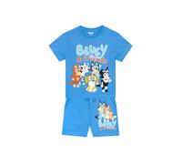 Bluey Boy's T-Shirt & Shorts Outfit Set in Blue | Size: 2-3 Years Bluey Blue 2-3 Years