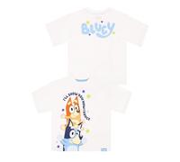 Bluey Boys Tshirt, Bingo Kids T Shirt, Kids Clothes for Summer, Cotton Summer Top, White 4-5 Years