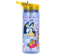 Bluey BPA Free 580ml School Water Bottle with Straw - Leakproof, Durable, Perfect for Boys & Girls