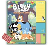 Bluey Calendar 2026 Deluxe Planner Month to View Family Organiser Calendar 4 Columns with FREE Organisational stickers included