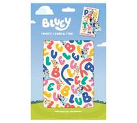 Bluey Card & Wrapping Paper Pack 1 Bluey Card 1 sheet of gift wrap 1 gift tag pack