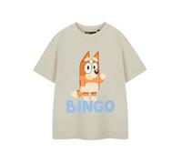 Bluey Unisex Kids Beige Bingo Short Sleeved T-Shirt - 2-3 Years