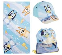 BlueY CERDÁ LIFE'S LITTLE MOMENTS Towel Set with Bag - Soft Bath Towel & Practical Gym Bag for Children