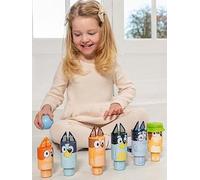 Bluey - Wooden Character Skittles Set - Indoor & Outdoor Bowling Game for Kids - 6 Character Pins & 1 Ball - Develops Motor Skills & Hand-Eye Coordination - FSC Certified, Ages 3+