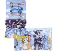 Bluey Children's Beauty Set - Blue Colour - Complete Set - Toilet Bag with Hair Clip, Bracelet and Hair Clip - Original Product Designed in Spain