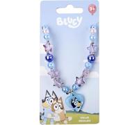 Bluey Children's Necklace with Heart Pendant | Jewellery for Girls Over 3 Years with Stars Beads and Original Design
