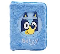 Bluey Children's Pencil Case with Accessories - School Pencil Case for Boys and Girls, 2 Compartments with Zip, Includes Coloured Pencils and Pen, Blue Polyester, One Size, Official License