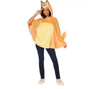 Bluey Chilli Bingo Womens Poncho Hoodie Halloween Costume Top Officially Licensed Dress Up Cosplay (Chilli, One Size)