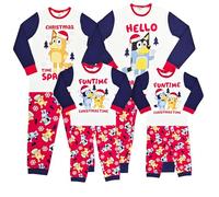 Bluey Christmas Family Pyjamas Mens Ladies Kids Xmas Nightwear (Kids 2025 Xmas, 7-8 Years) Multicolour