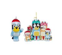 Bluey™ Christmas Ornament Bundle by Kurt Adler - Includes Double-Sided “Hooray It’s Christmas” Ornament & Bluey Decoupage Ornament - Official Licensed Holiday Tree Decorations for Kids & Families
