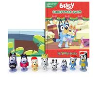 Bluey Christmas Swim My Busy Books - Storybook, 10 figurines, playmat