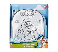 BLUEY COLOUR AND CARRY BACKPACK, INCLUDES 4 PENS, CREATIVE TOY, BLUEY TOY AND ACCESSORIES
