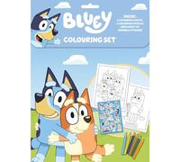 Bluey Colouring Set Childrens Activity Stickers Stocking Filler Gift Ages 3 Years Plus