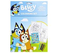 Bluey Colouring Set Childrens Activity Stickers Stocking Filler Gift Ages 3 Years Plus