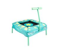 Bluey 2ft Toddler Trampoline with Handle Indoor Outdoor First Trampoline for Babies 12+ Months Low Height Design Protective Pads Lightweight Play Equipment
