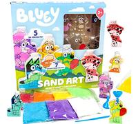 Bluey Create Your Own and Bingo Sand Art Kit, Includes 5 Sand Art Bottles & 7 Cool Sand Colors, Birthday Party Supplies, Figures, Toy Figures & Playsets, Toys & Games, Ages 3+