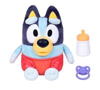Bluey Cuddle And Care Baby, Nurture, Feed, and Soothe Baby, 28 CM Electronic Plush Toy With 10 Different Sounds, With 2 Accessories and Removable Diaper