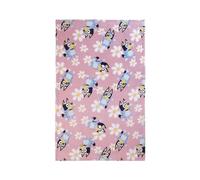 Bluey Daisy Fleece Blanket for Kids Super Soft Blanket 100 x 150cm Pink