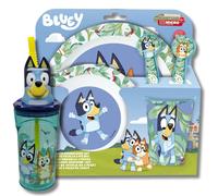 Bluey Dinner Set With 3D Tumbler Bluey Blue One Size
