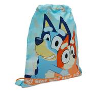 Bluey Drawstring Bag Kids PE Kit Gym Swim Sack Boys & Girls Childrens School Trainer School Backpack - Blue