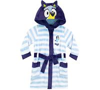 Bluey Dressing Gown | Boys Dressing Gown | Boys' Sleepwear & Robes | Hooded Kids Bathrobe with 3D Ears Blue 7-8 Years