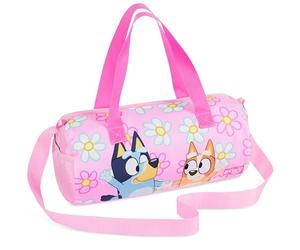 Bluey Duffle Bag for Kids Cute Travel Bag Holdall Weekend Bag for Sports PE Swimming Dance with Side Pockets Travel Essentials