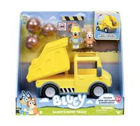 Bluey Dump Truck, With Load and Unload Feature, Get Some Work Done With Exclusive Hard-Hat and Muddy Bingo,