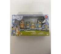 Bluey & family 4 Figure Pack, Bandit, Bingo, Bluey & Chilli BNIB
